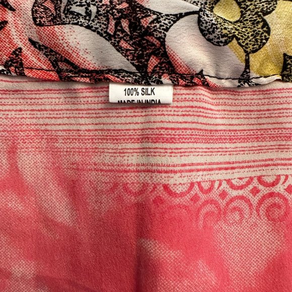 Silk Skirt, Tie Skirt, Bohemian style - Picture 2 of 7